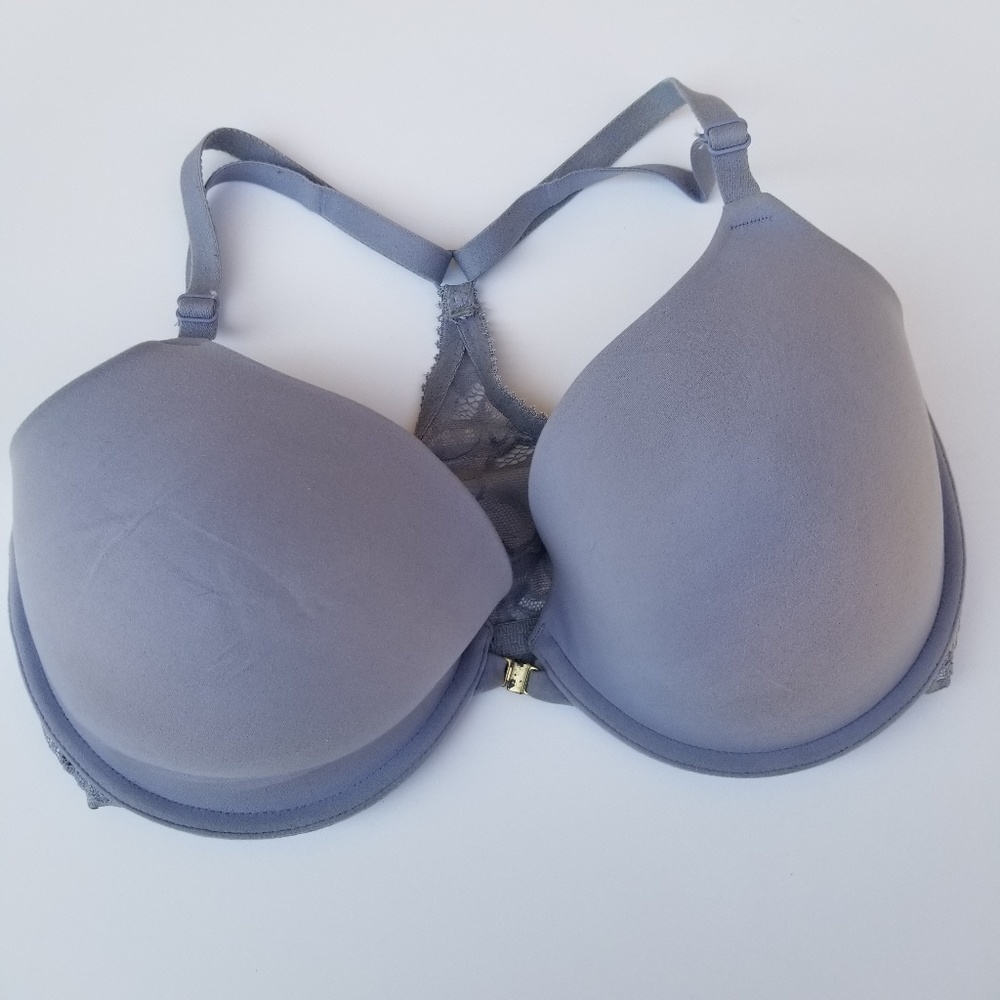 💸DONATED 💸 Dusty Blue Lace Racerback Bra